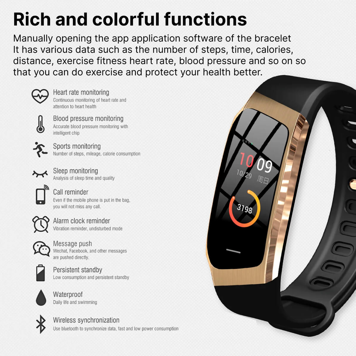 Olvoria | Blood Pressure Smart Watch and Heart Rate Monitor
