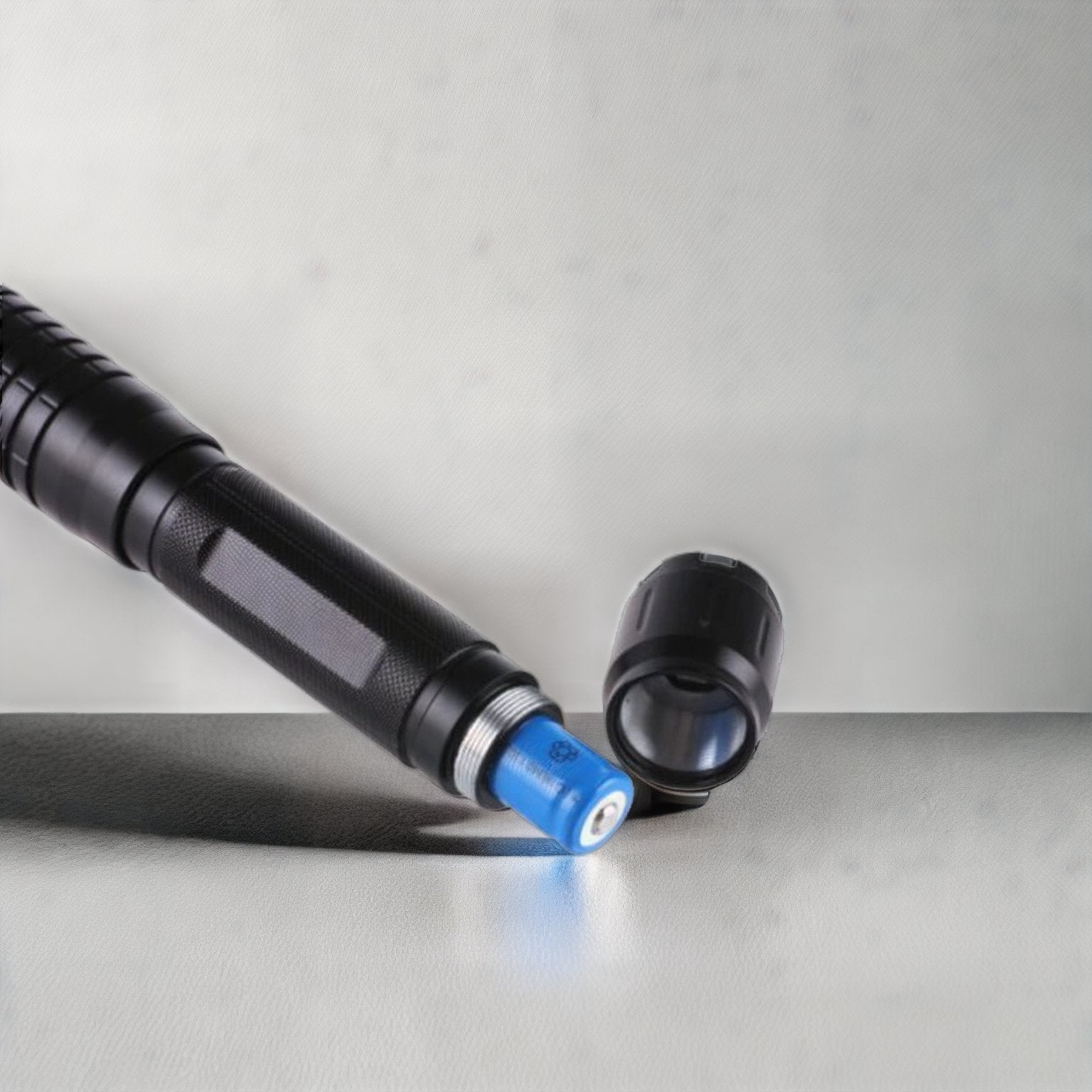 Olvoria | Blue Beam Laser Torch | 450nm High-Intensity Optical Output | Tactical 5000m+ Range | Adjustable Focus Aluminum Chassis | Thermal Ignition Capable Flashlight