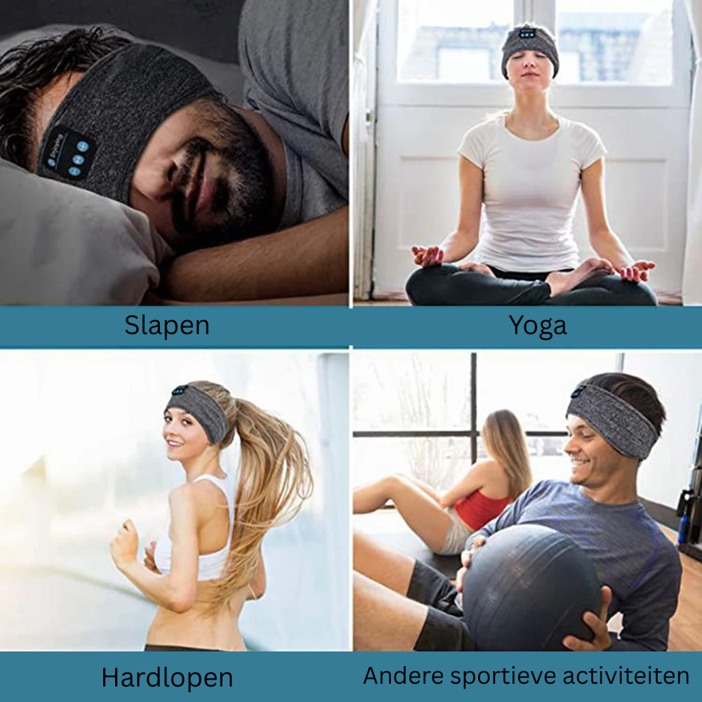 Olvoria | Bluetooth Headband Sleep Mask with Built-in Headphones