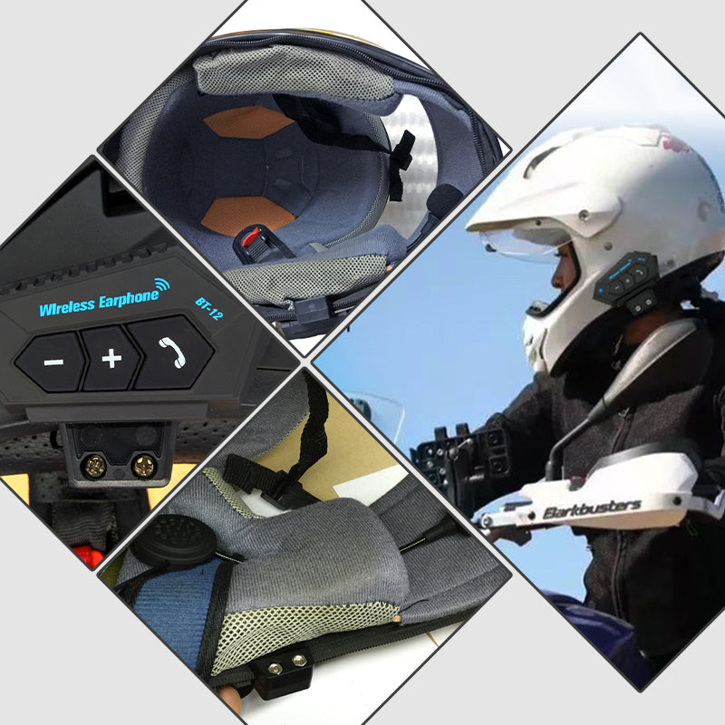 Olvoria | BT12 Motorcycle Helmet Bluetooth Headset