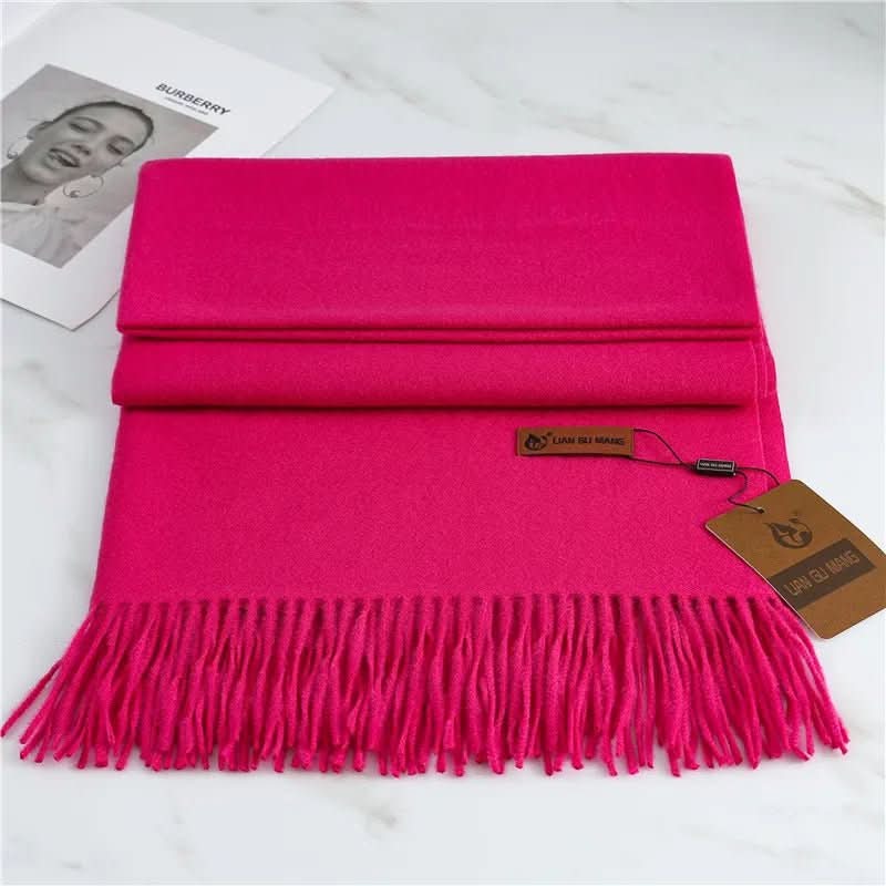 Olvoria | Cashmere Scarf with Fringes for Warmth and Elegance