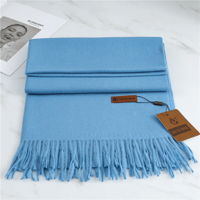 Olvoria | Cashmere Scarf with Fringes for Warmth and Elegance