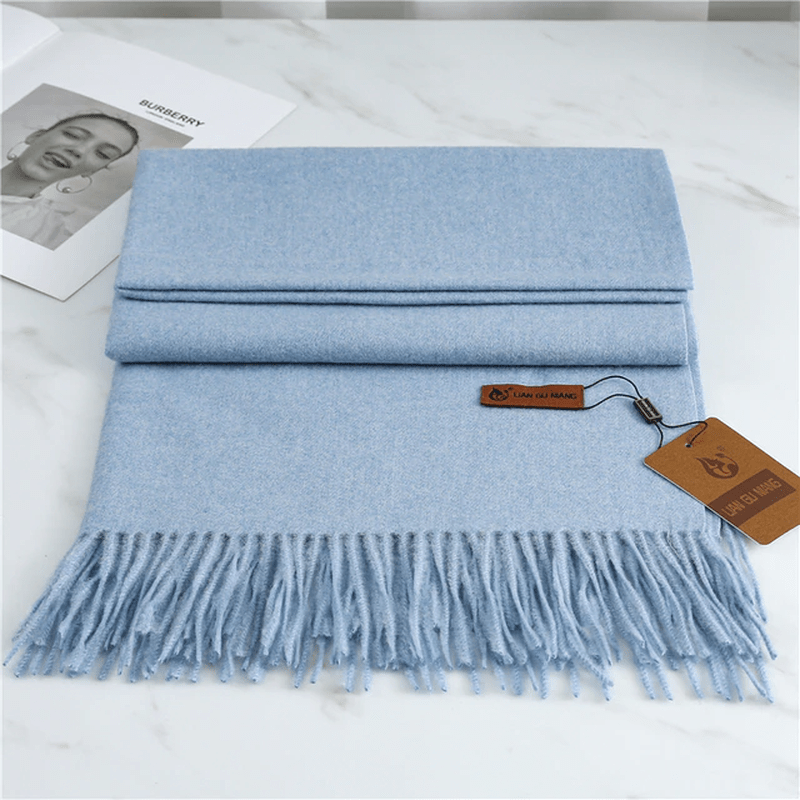 Olvoria | Cashmere Scarf with Fringes for Warmth and Elegance