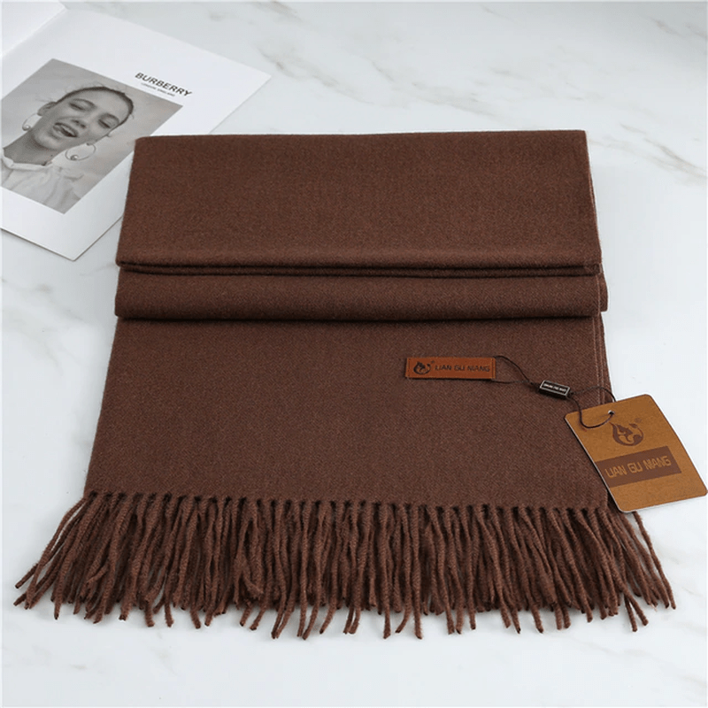 Olvoria | Cashmere Scarf with Fringes for Warmth and Elegance