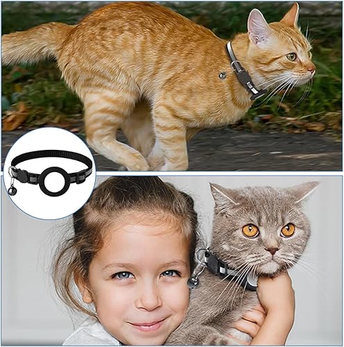 Olvoria | Cat GPS Tracking Collar | Quick Release Lock, Reflective Design & Durable for Outdoor Safety Adventures
