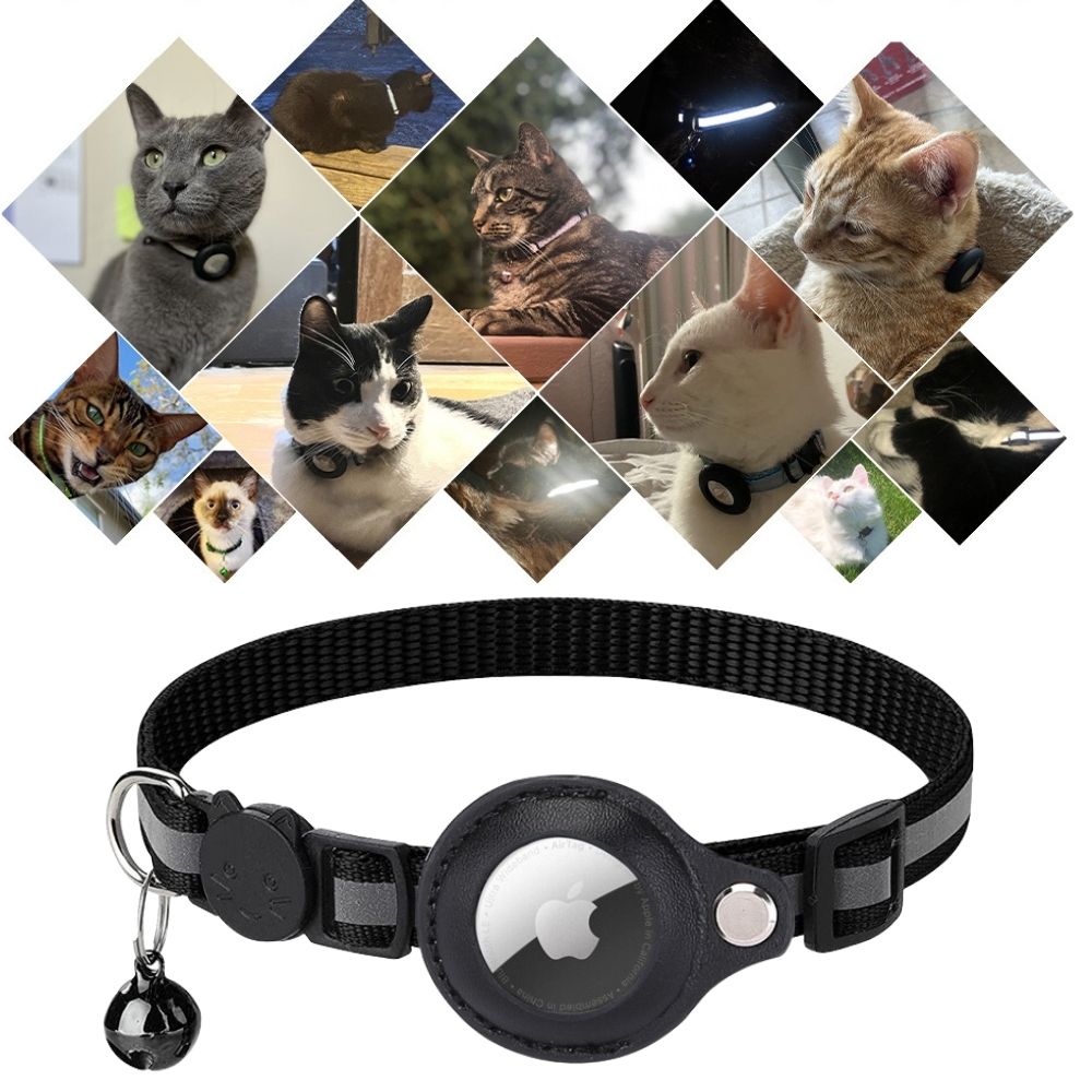 Olvoria | Cat GPS Tracking Collar | Quick Release Lock, Reflective Design & Durable for Outdoor Safety Adventures