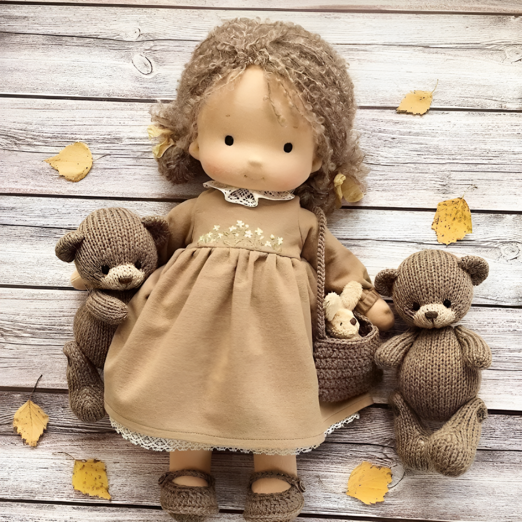 Olvoria | Children's Waldorf Doll, Soft Cuddly Toy