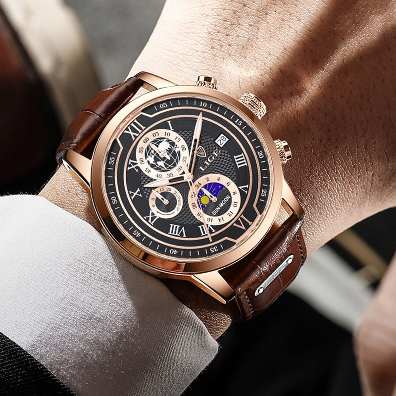 Olvoria | Classic Chronograph Men’s Watch | Stylish & Functional Luxury Wristwatch for Every Occasion