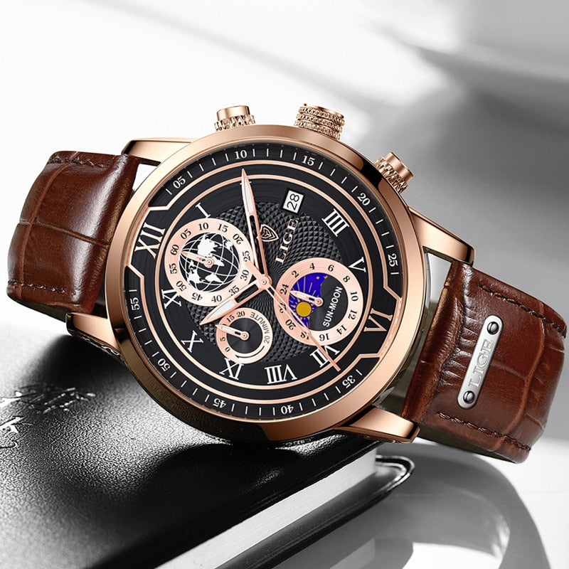 Olvoria | Classic Chronograph Men’s Watch | Stylish & Functional Luxury Wristwatch for Every Occasion