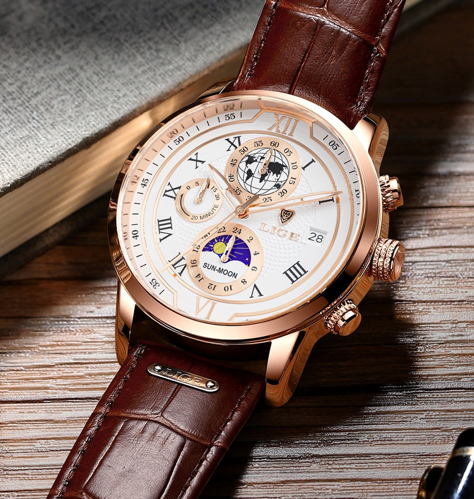 Olvoria | Classic Chronograph Men’s Watch | Stylish & Functional Luxury Wristwatch for Every Occasion