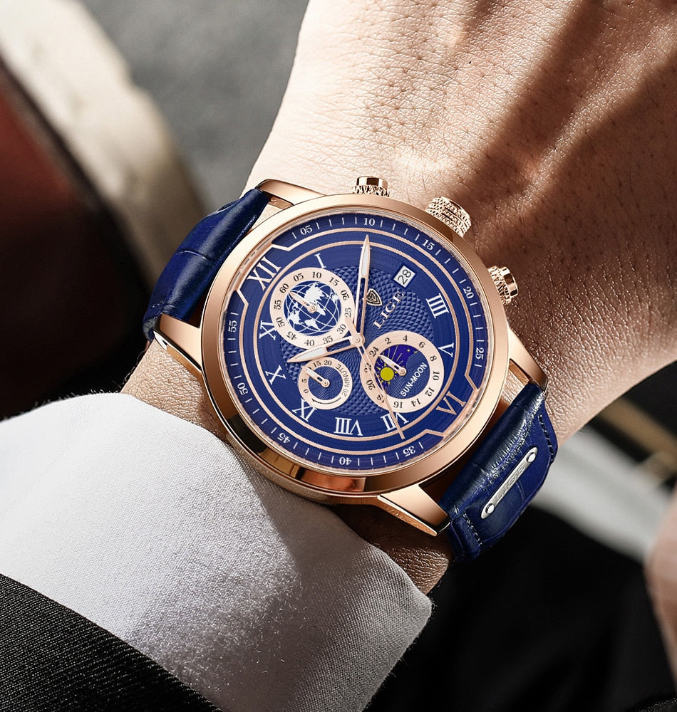 Olvoria | Classic Chronograph Men’s Watch | Stylish & Functional Luxury Wristwatch for Every Occasion