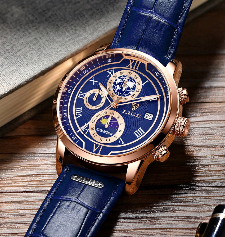 Olvoria | Classic Chronograph Men’s Watch | Stylish & Functional Luxury Wristwatch for Every Occasion