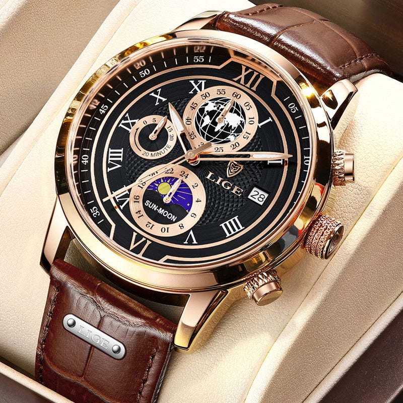 Olvoria | Classic Chronograph Men’s Watch | Stylish & Functional Luxury Wristwatch for Every Occasion