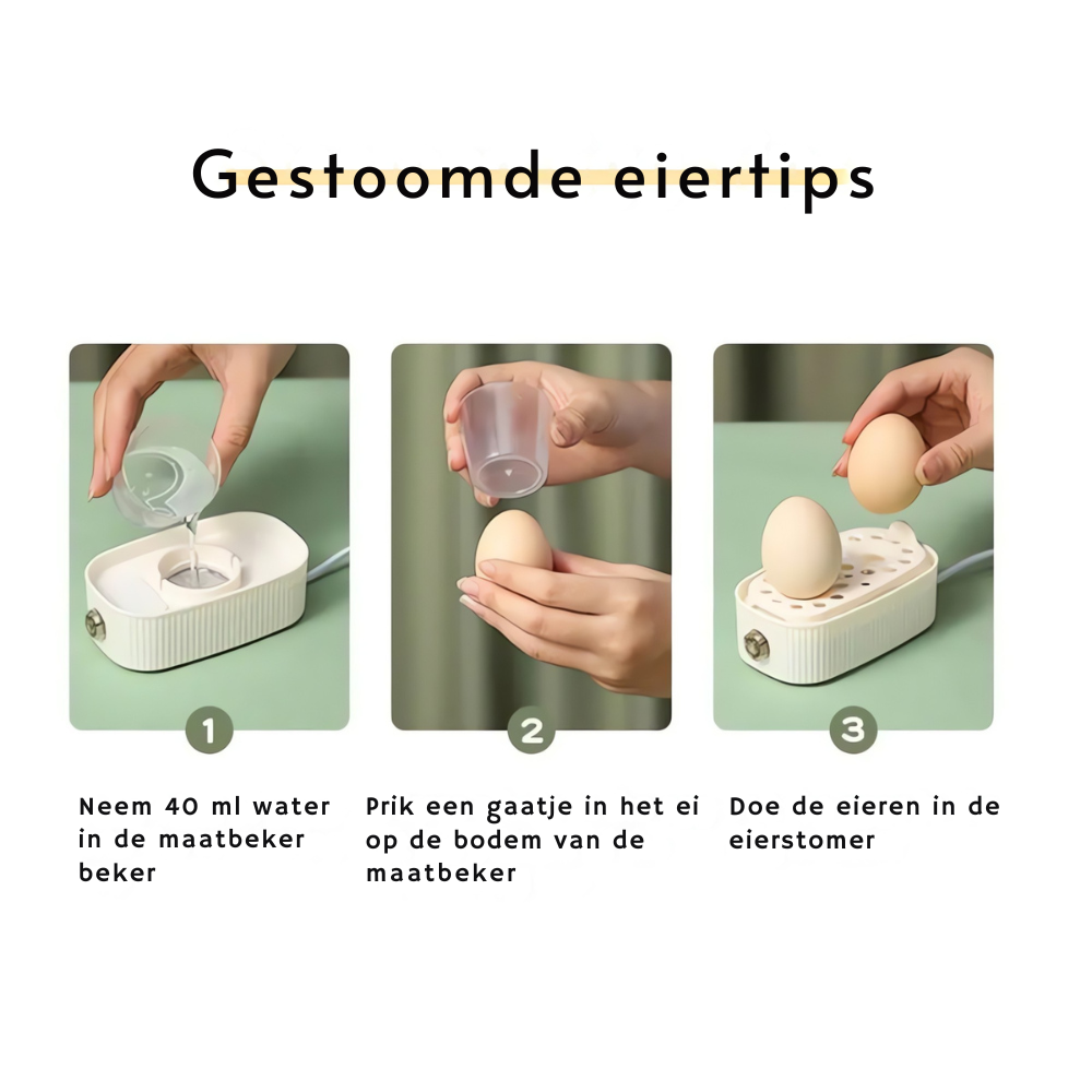 Olvoria | Compact Electric Egg Cooker for Breakfast