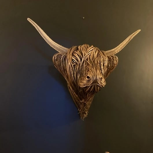 Olvoria | Cow Wall Sculpture – Bowie