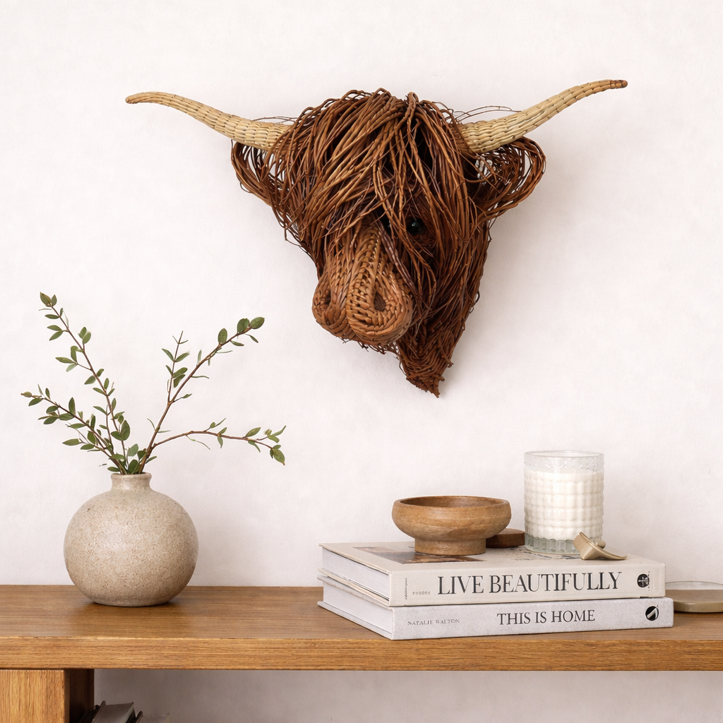 Olvoria | Cow Wall Sculpture – Bowie