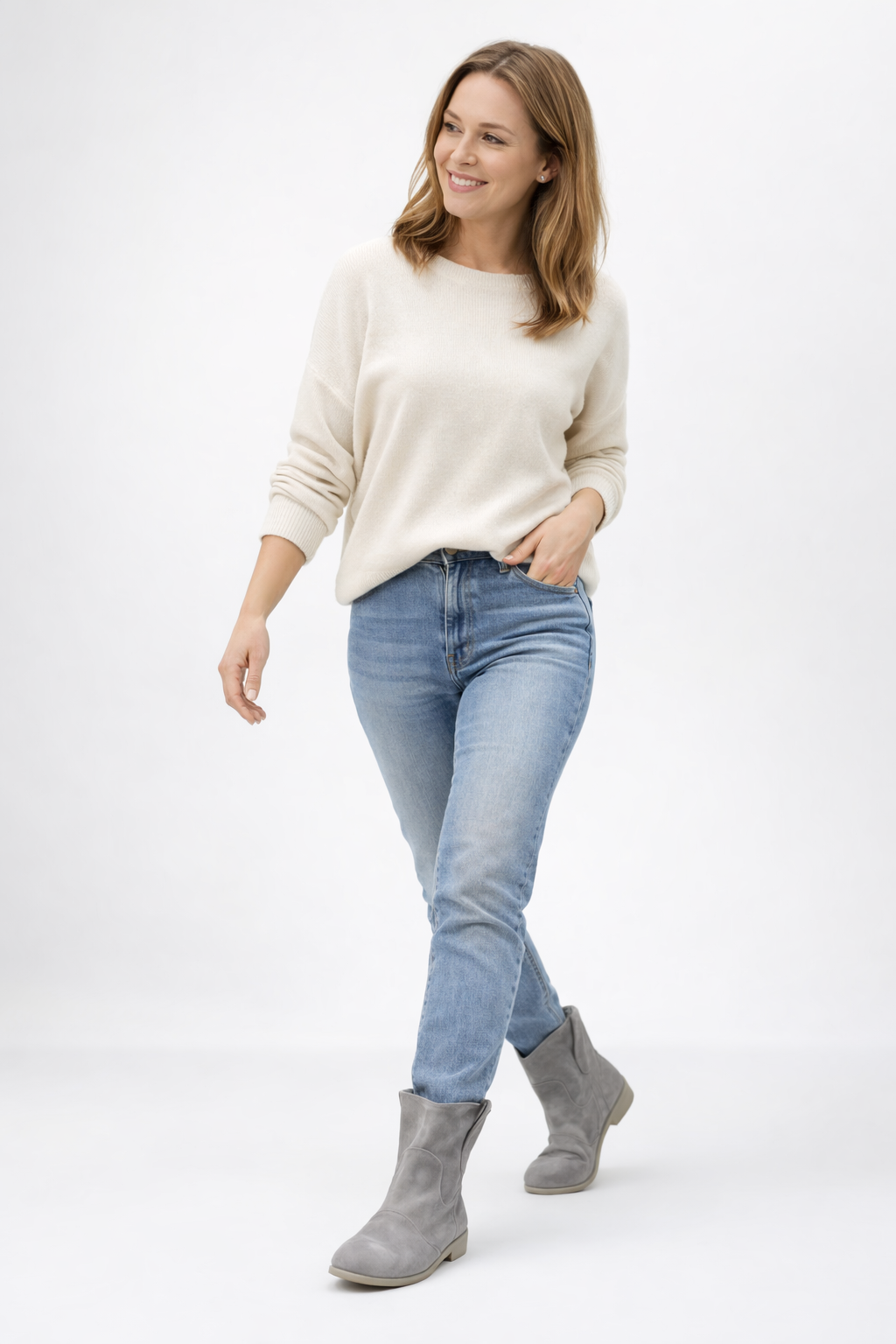 Olvoria | Cowboy Ankle Boot in Vintage Style