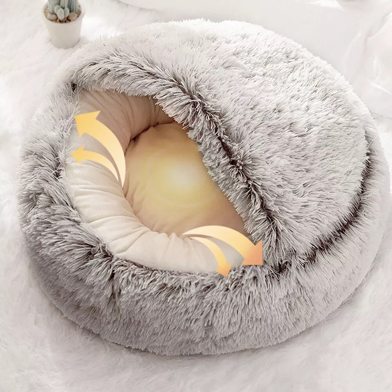 Olvoria | Cozy Pet Cave Bed, Ideal for Dogs and Cats of All Sizes