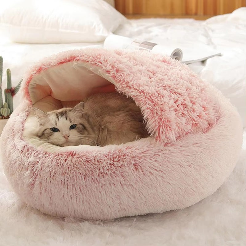 Olvoria | Cozy Pet Cave Bed, Ideal for Dogs and Cats of All Sizes