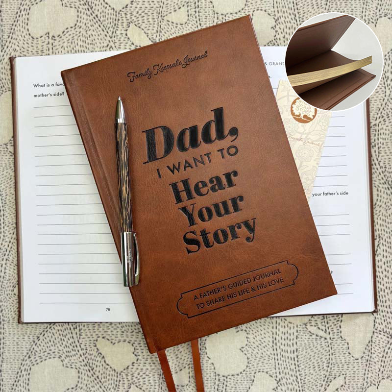Olvoria | Dad, I Want to Hear Your Story | Heritage Edition Book | Over 250 Questions