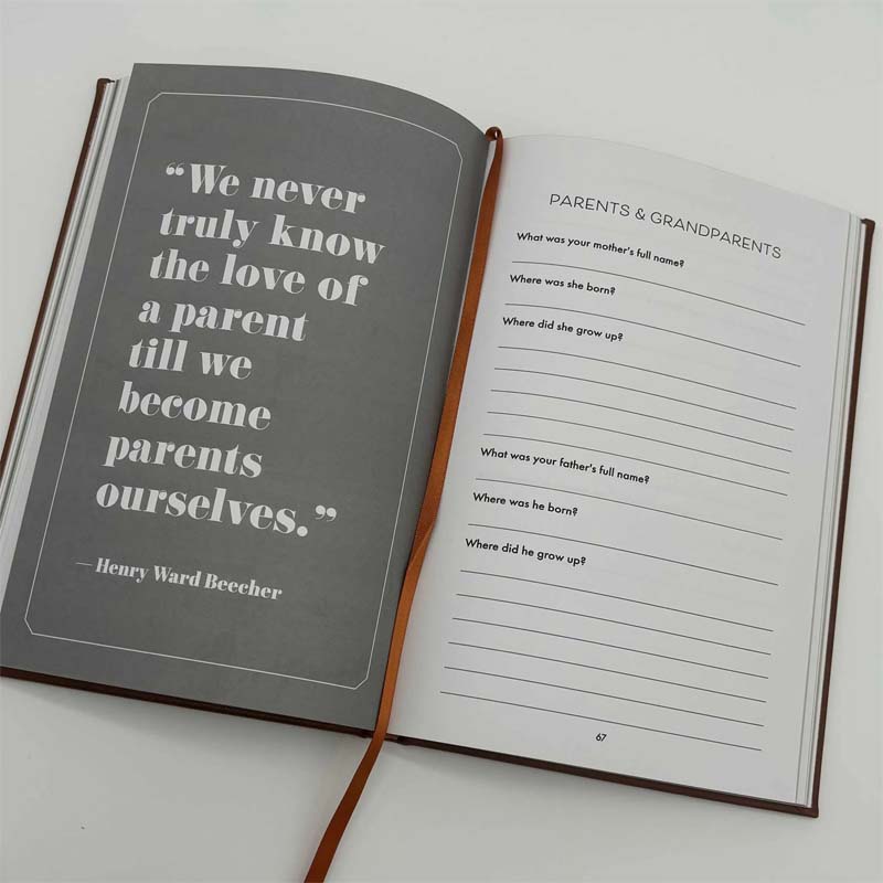 Olvoria | Dad, I Want to Hear Your Story | Heritage Edition Book | Over 250 Questions