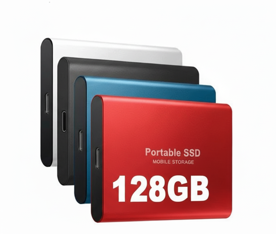Olvoria | DataSprint External SSD 128GB – Fast USB-C Storage up to 1050 MB/s
