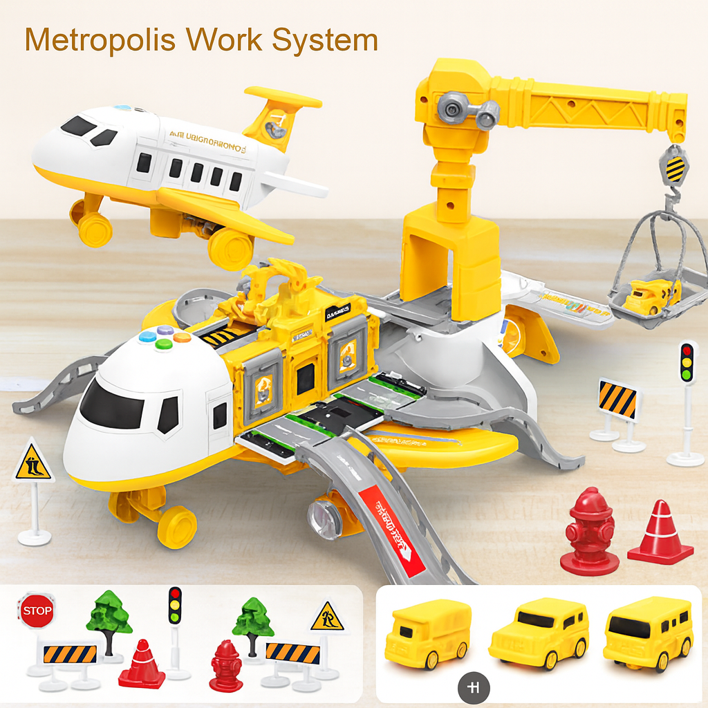 Olvoria | Deformable Plane Toy with Storage Play Mode