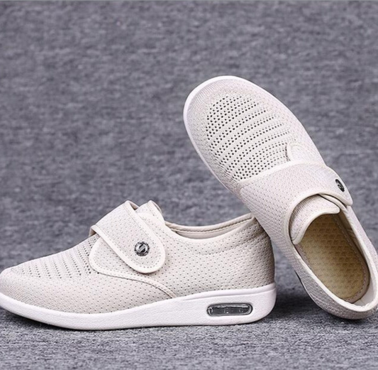Olvoria | Diabetic Comfort Shoes with Adjustable Strap