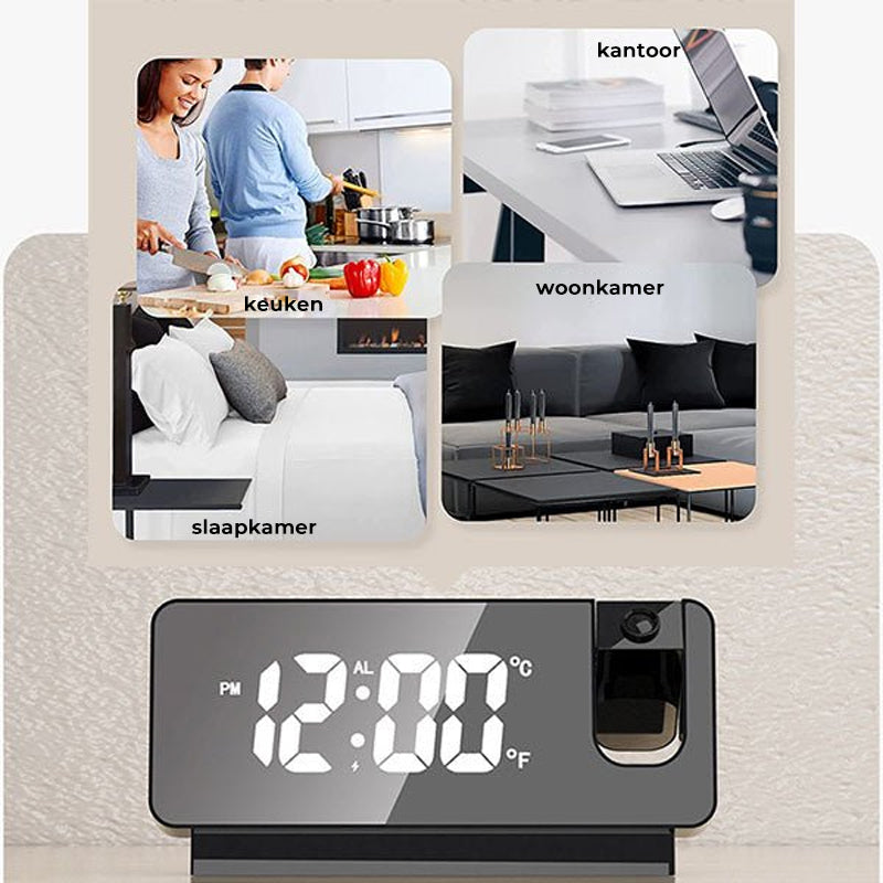 Olvoria | Digital Projection Alarm Clock