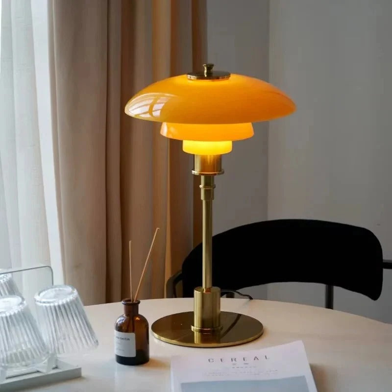 Olvoria | Dimmable Round Table Lamp