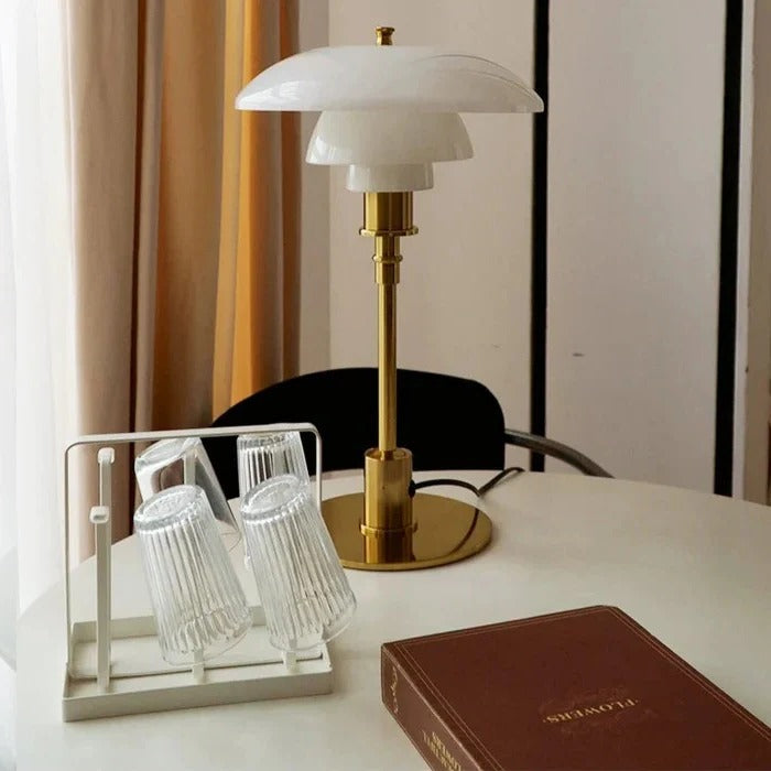 Olvoria | Dimmable Round Table Lamp