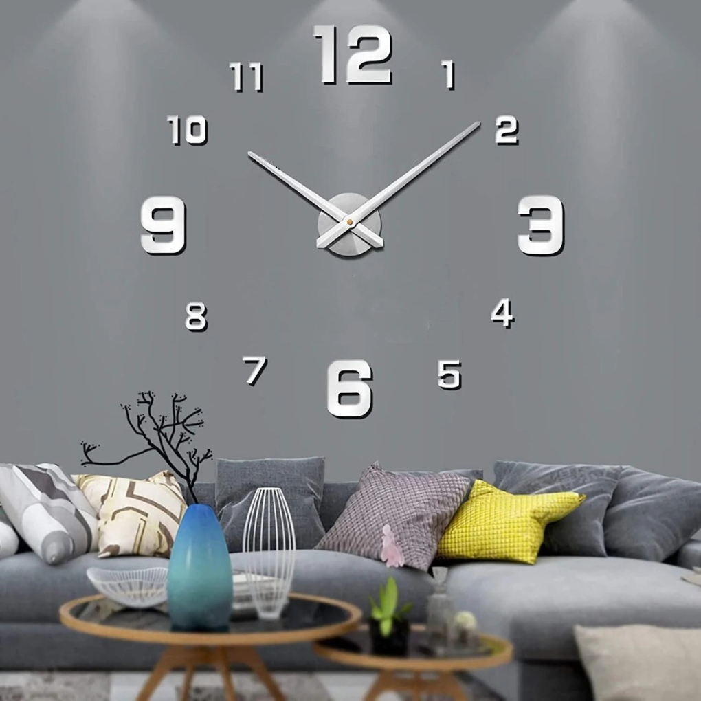 Olvoria | DIY Wall Clock with Large Numbers