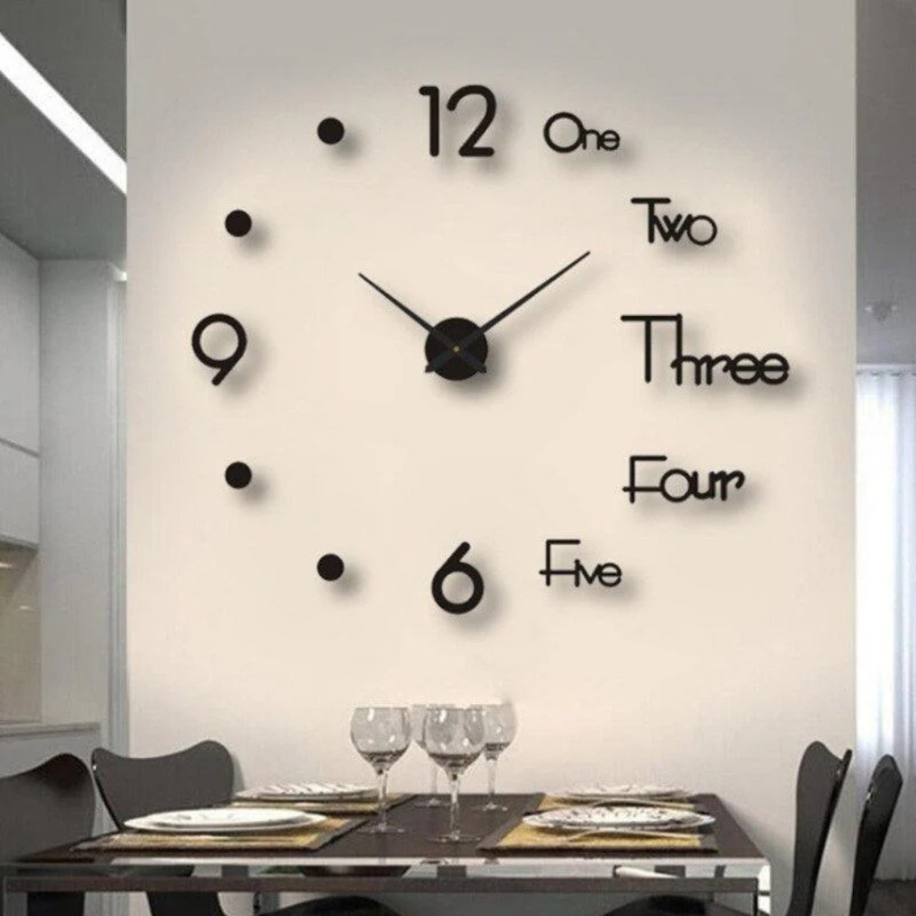 Olvoria | DIY Wall Clock with Large Numbers