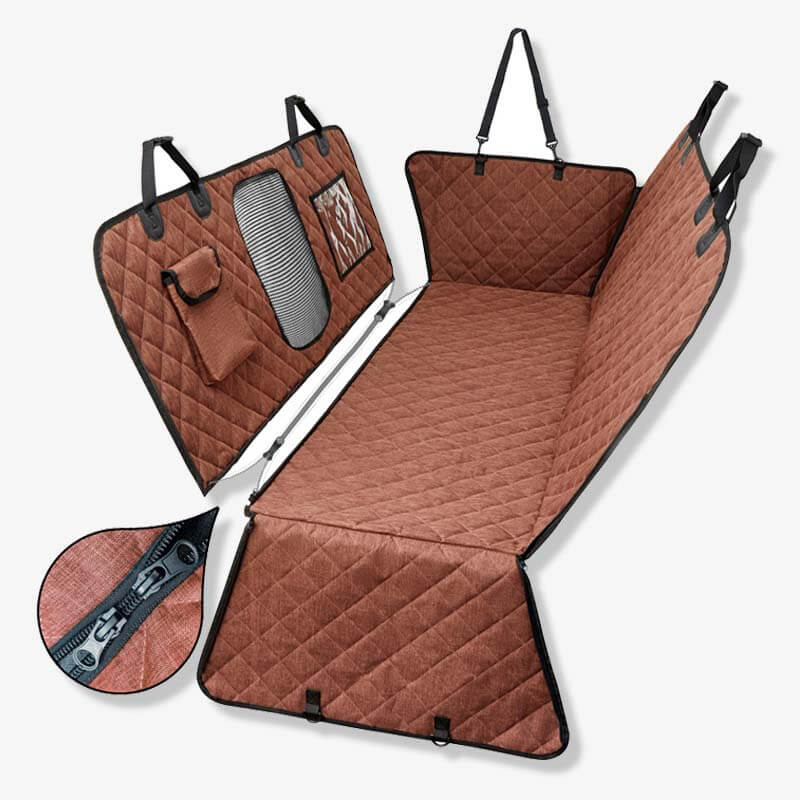 Olvoria | Dog Car Seat Cover - Waterproof & Dirt-Resistant Hammock