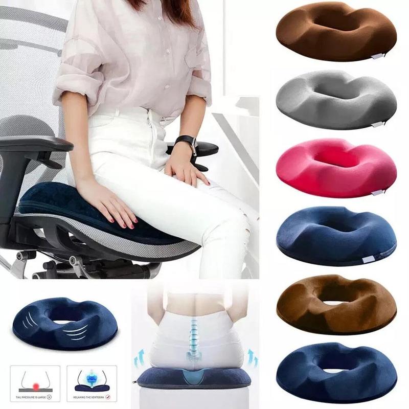 Olvoria | Donut Seat Cushion for Hemorrhoid & Coccyx Pain Relief