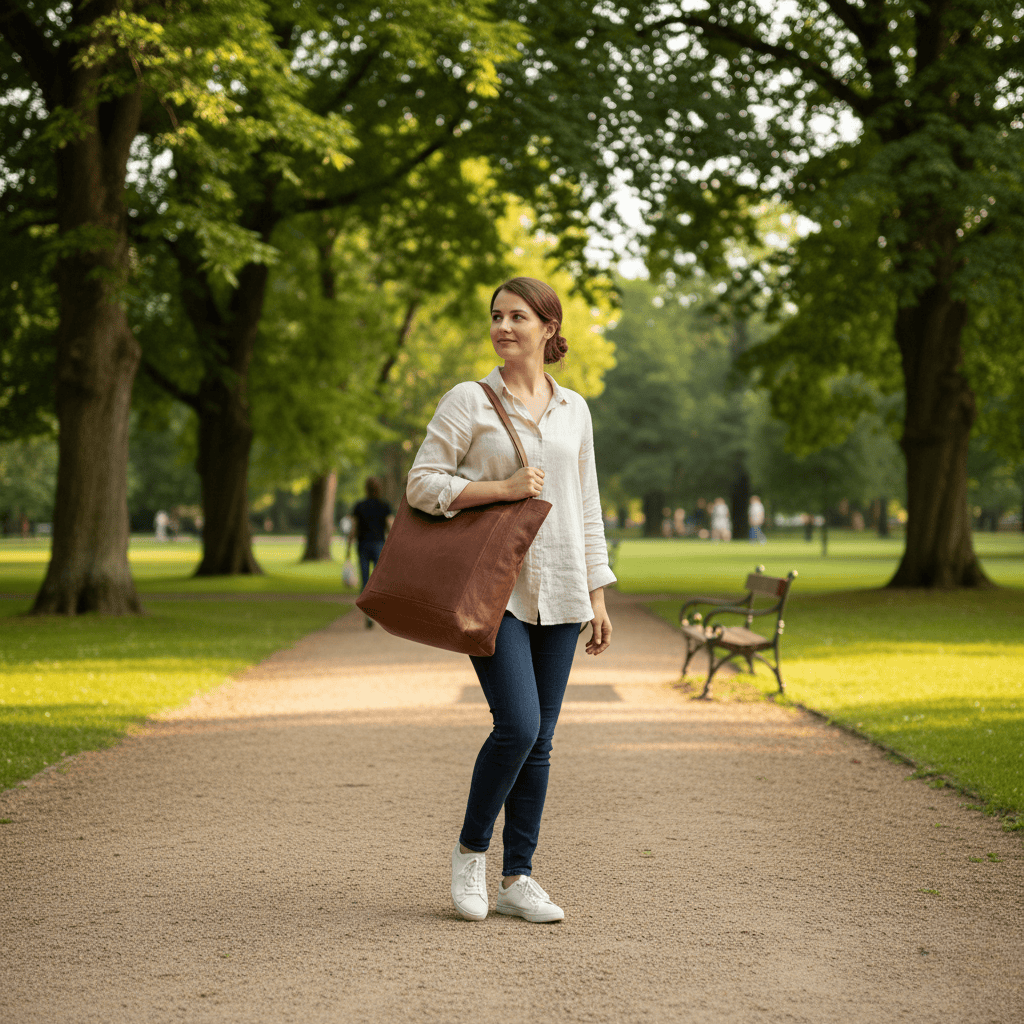 Olvoria | Durable Shoulder Bag Made of Soft Genuine Leather