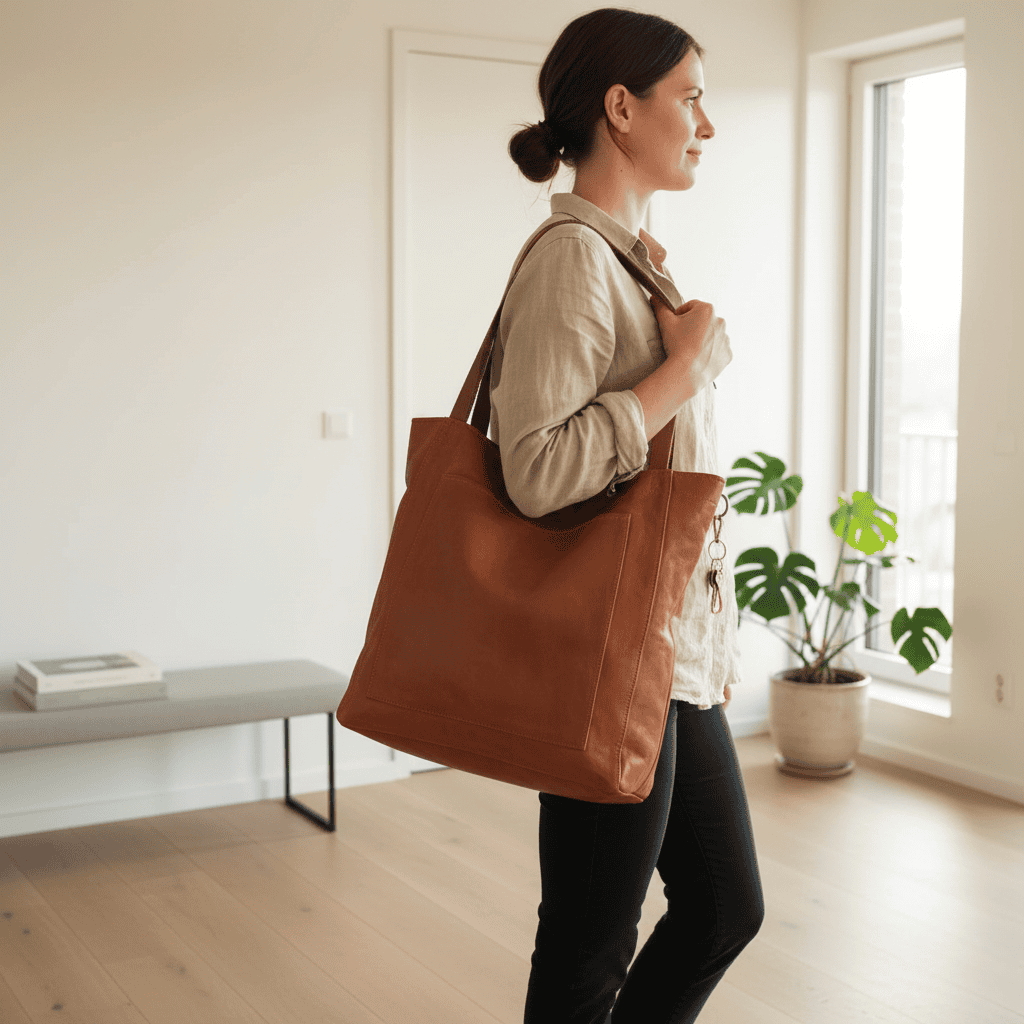 Olvoria | Durable Shoulder Bag Made of Soft Genuine Leather