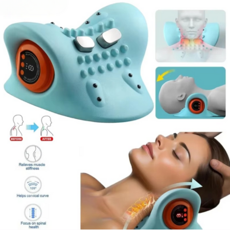 Olvoria | Electric Cervical Massager – Smart Neck Pain Relief with Heat & Pulse Therapy
