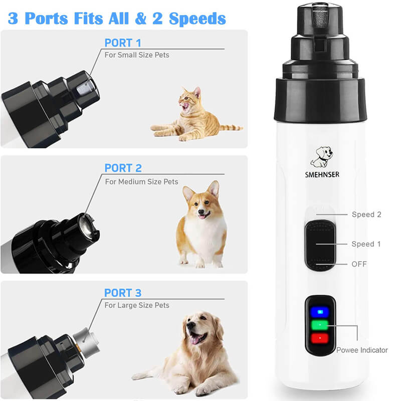 Olvoria | Electric Dog Nail Clipper Grinder for Dogs and Cats