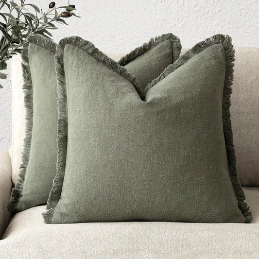 Olvoria | Elegant pillowcase made of cotton-linen for stylish decoration