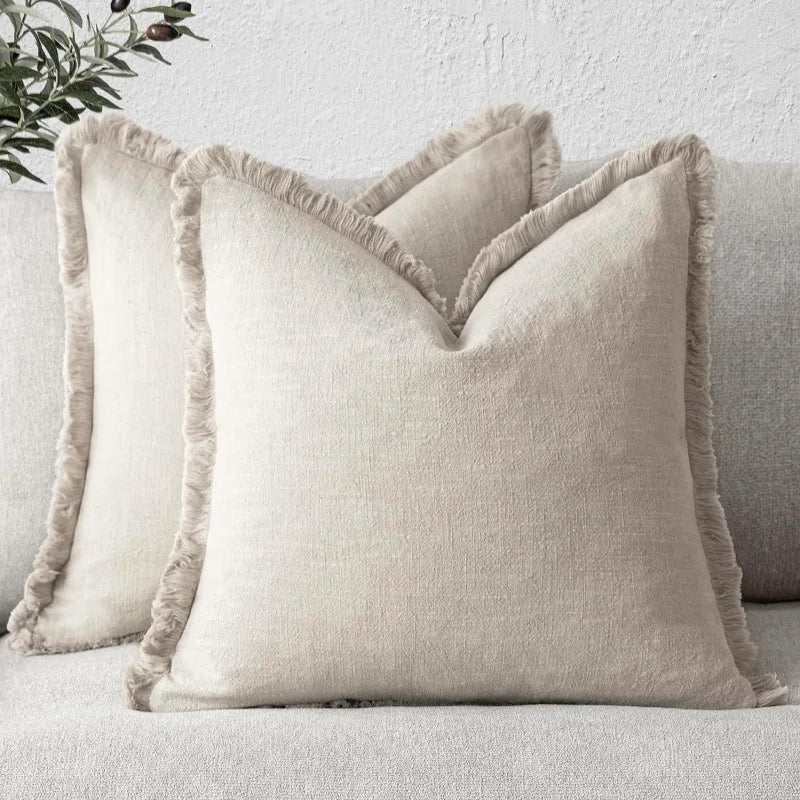 Olvoria | Elegant pillowcase made of cotton-linen for stylish decoration