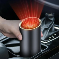 Olvoria | Chauffage rapide en forme de tasse pour voiture – Souffleur d'air chaud réglable à rotation 360 degrés, plug and play pour voiture, SUV, véhicule de loisirs et camion