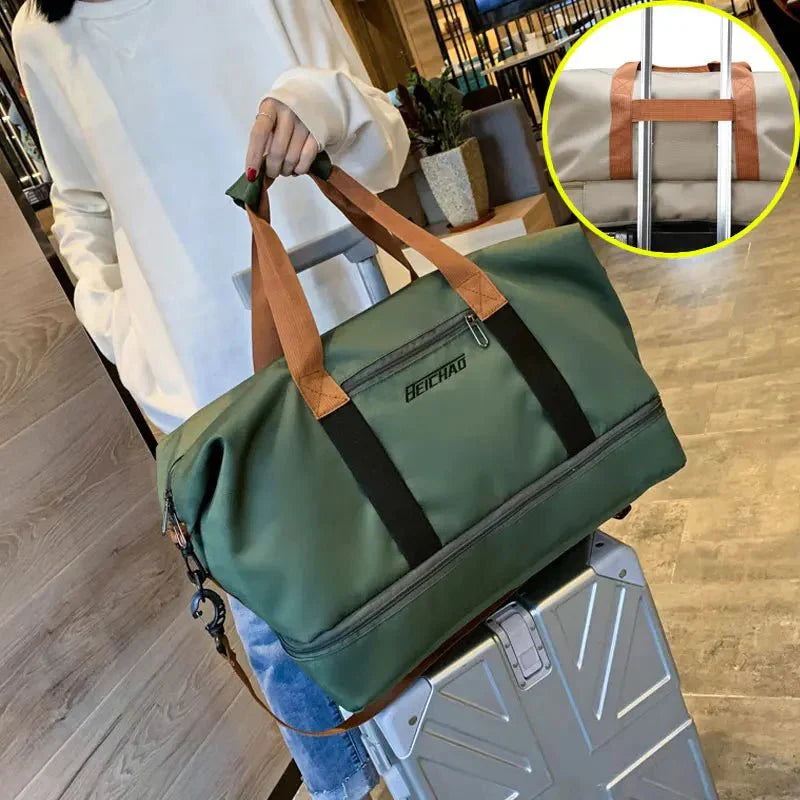 Olvoria | FITVOY DUFFEL – Lightweight Gym & Travel Bag with Shoe Compartment and Wet-Dry Separation