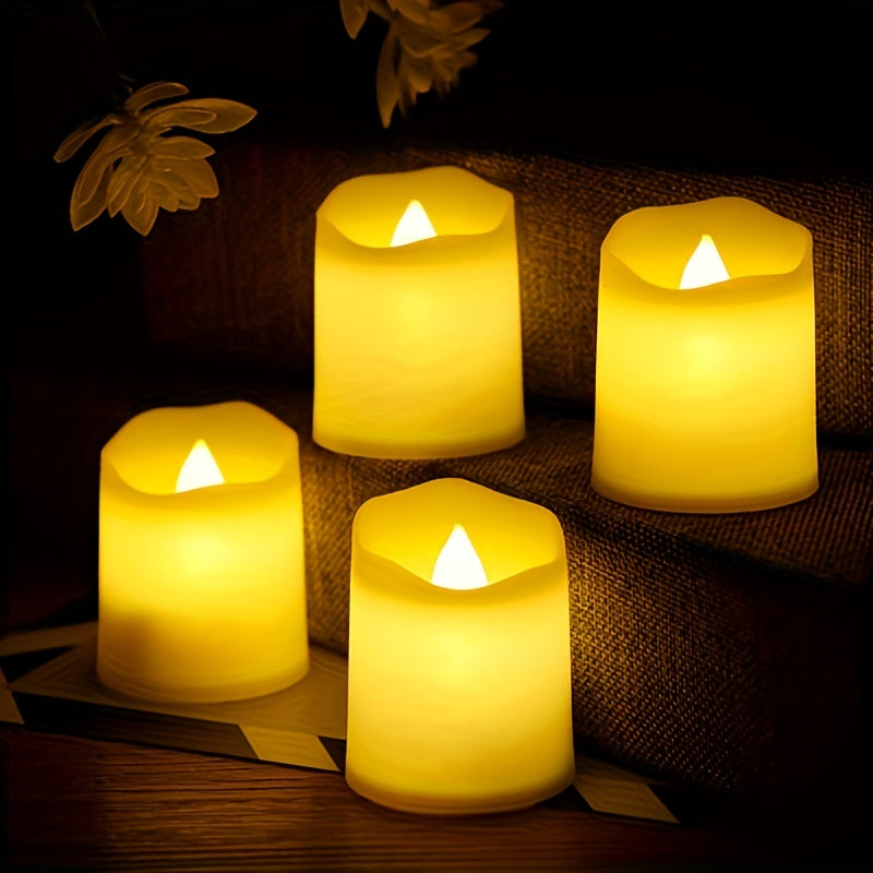 Olvoria | Flameless LED Tea Lights Battery Operated – 24–100 Pieces