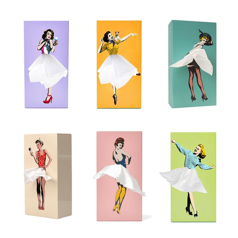 Olvoria | Flying Skirt Tissue Box