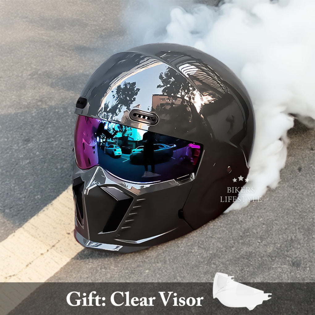 Olvoria | Full Face Motorcycle Helmet with Visor