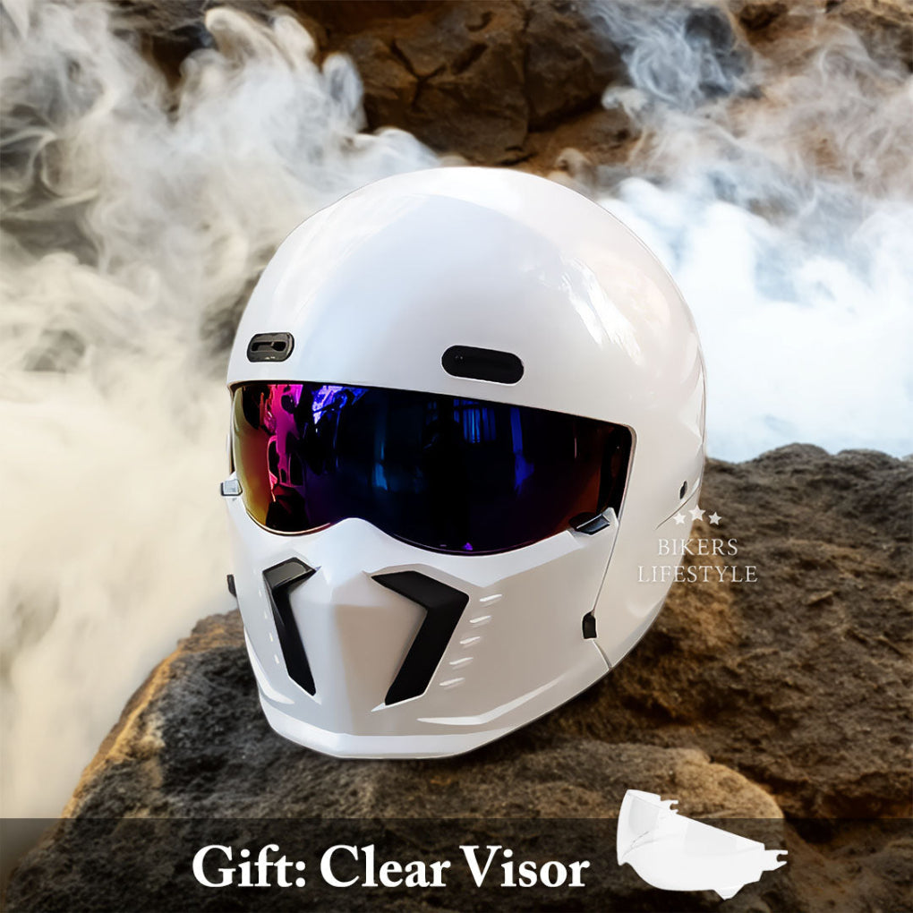 Olvoria | Full Face Motorcycle Helmet with Visor