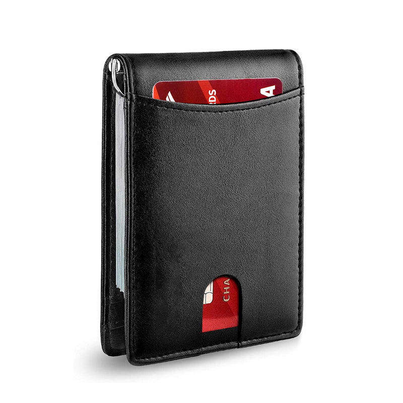 Olvoria | Genuine Leather Anti-theft Swipe Card Holder