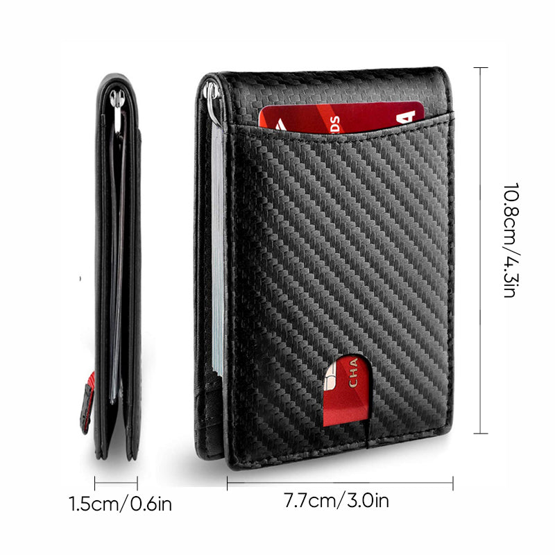 Olvoria | Genuine Leather Anti-theft Swipe Card Holder