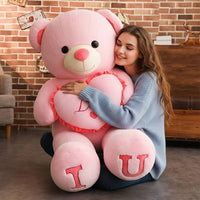 Olvoria | Ours en peluche géant – Peluche extra large pour confort et détente